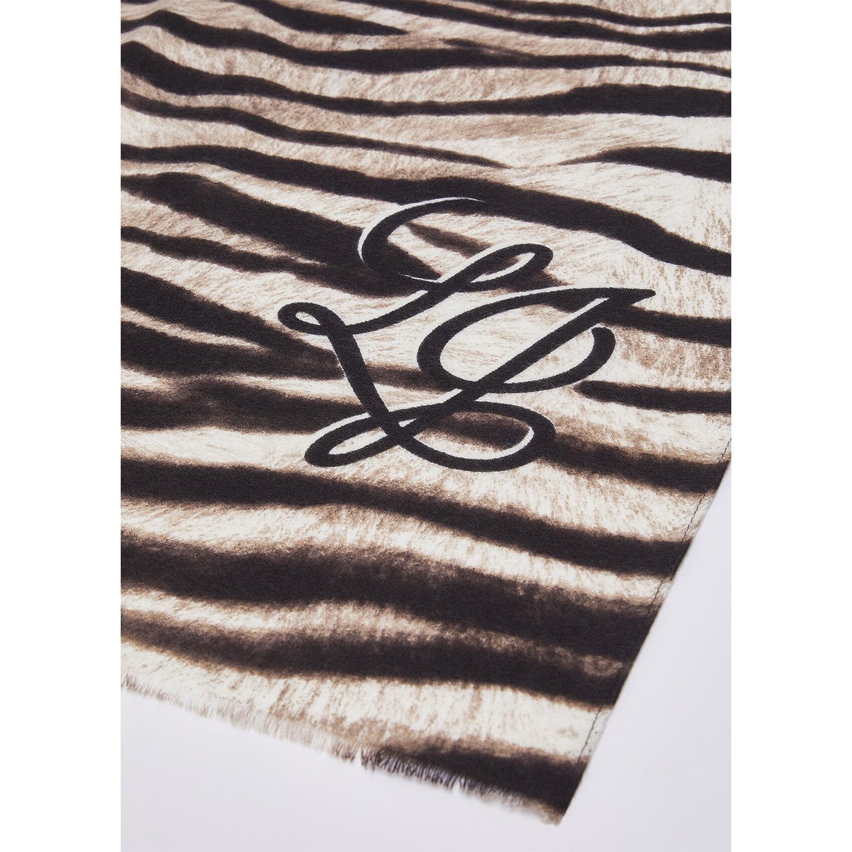 Étole animalier zébré camel, LIU JO