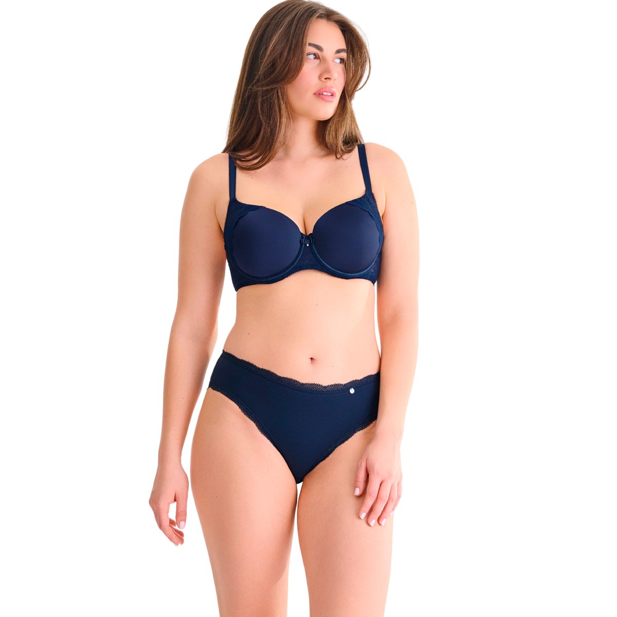 Soutien-gorge préformé EVELYN F à H bleu, LISCA