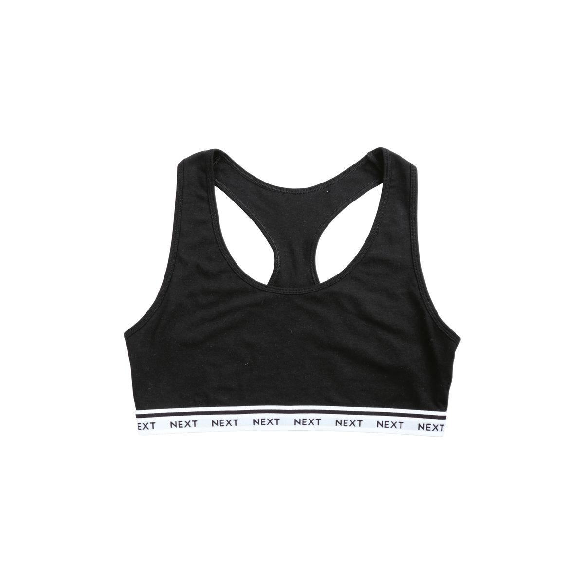 Hauts courts confortables, lot de 3 noir/blanc, NEXT