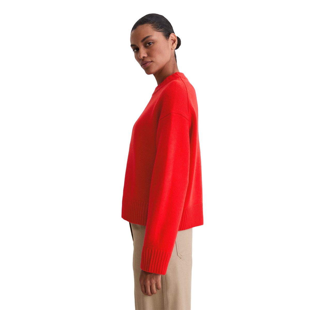 Pull en cachemire regular avec un confort de port exclusif rouge clair, MARC O'POLO