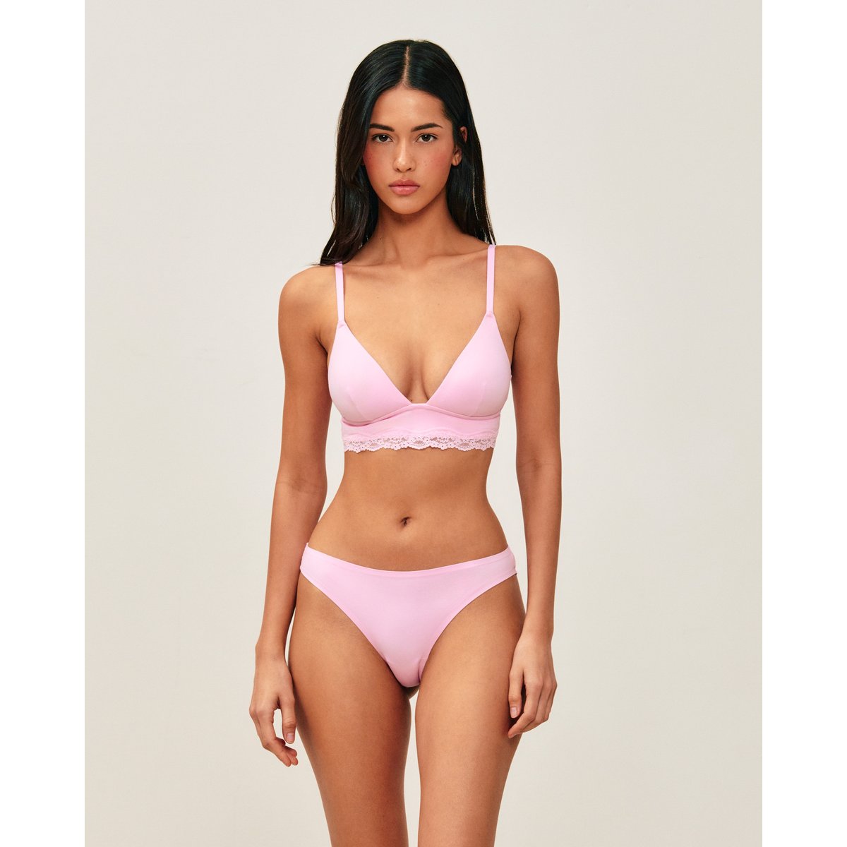 Soutien-gorge triangle en microfibre NEW SOFTIZ rose, UNDIZ