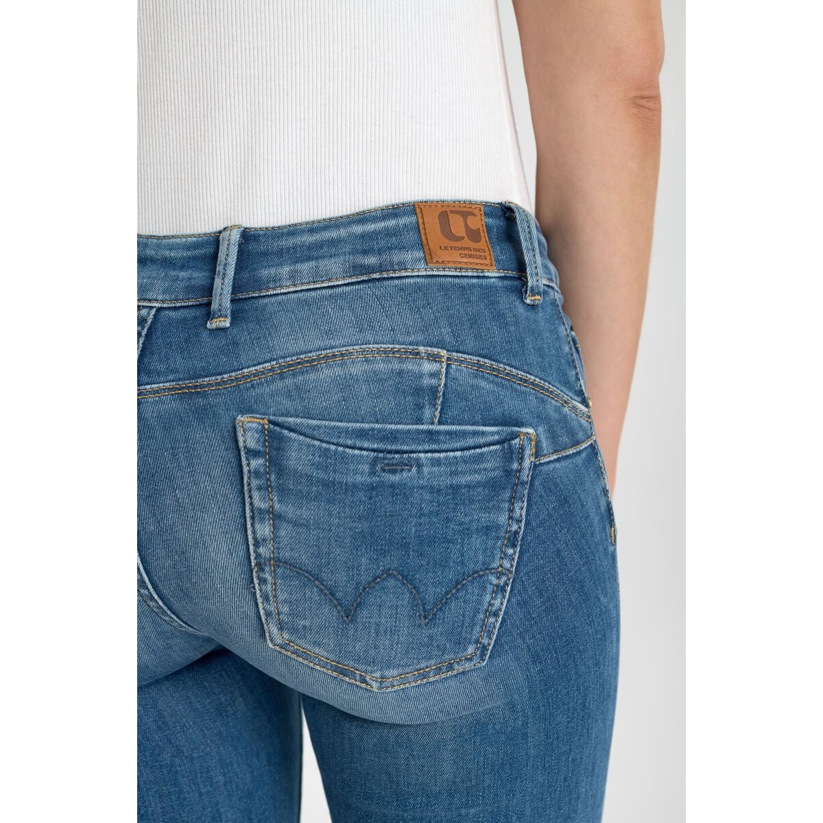 Jeans push-up slim PULP, longueur 34 blue, LE TEMPS DES CERISES