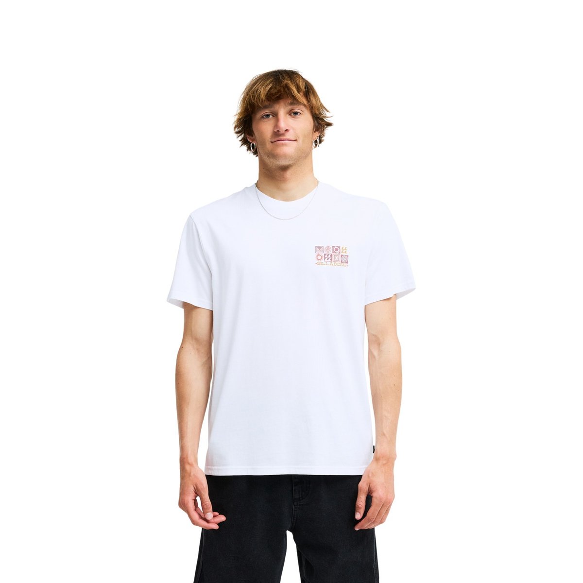 T shirt manches courtes SEGMENT blanc white, BILLABONG