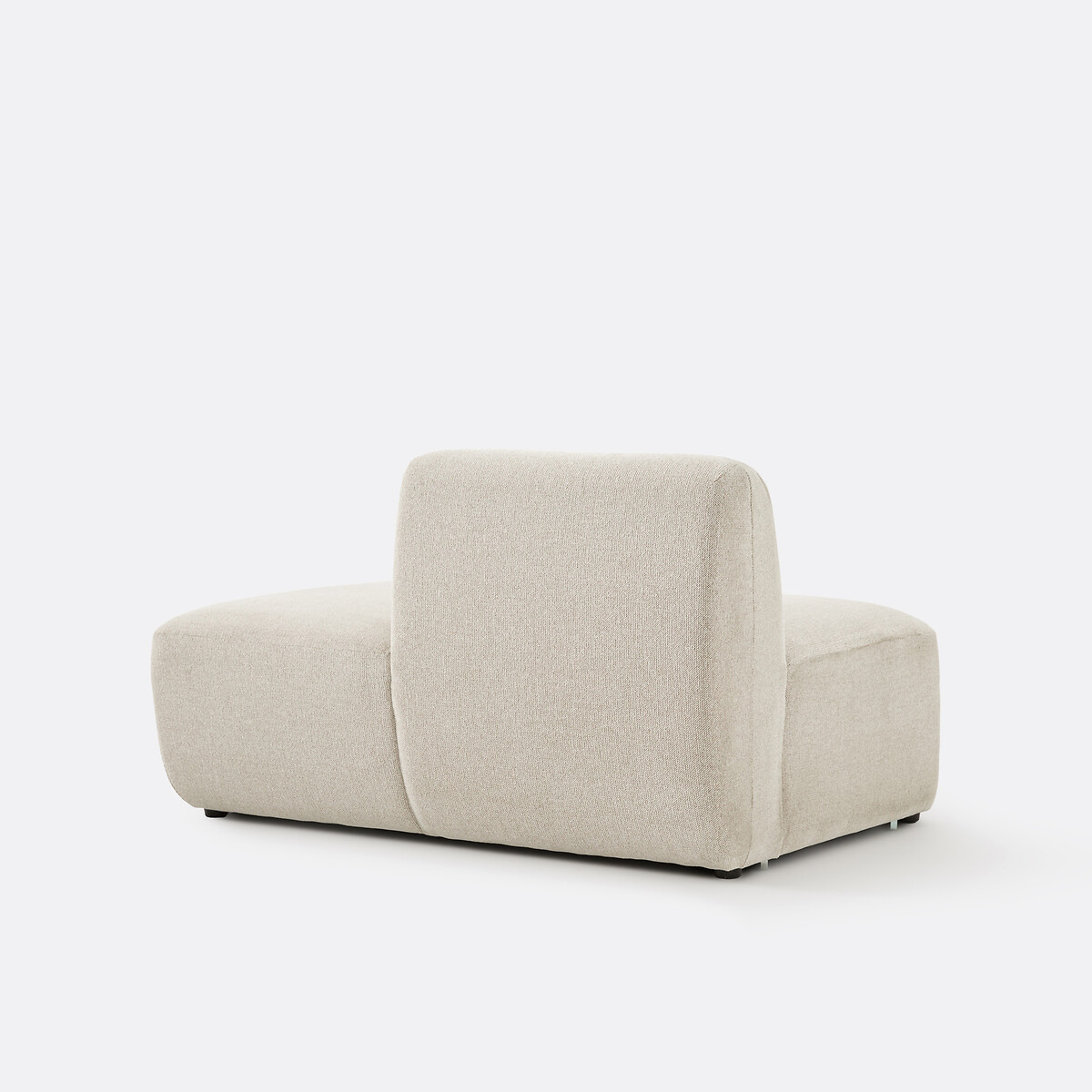 Récamière droite modulable, en tissu texturé chiné, JASPE ecru, LA REDOUTE INTERIEURS