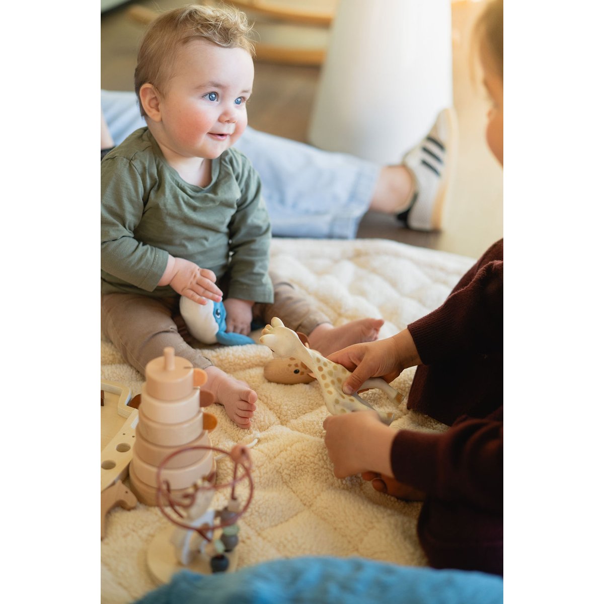play&go - tapis d´éveil & sac - oak teddy beige, PLAY ET GO