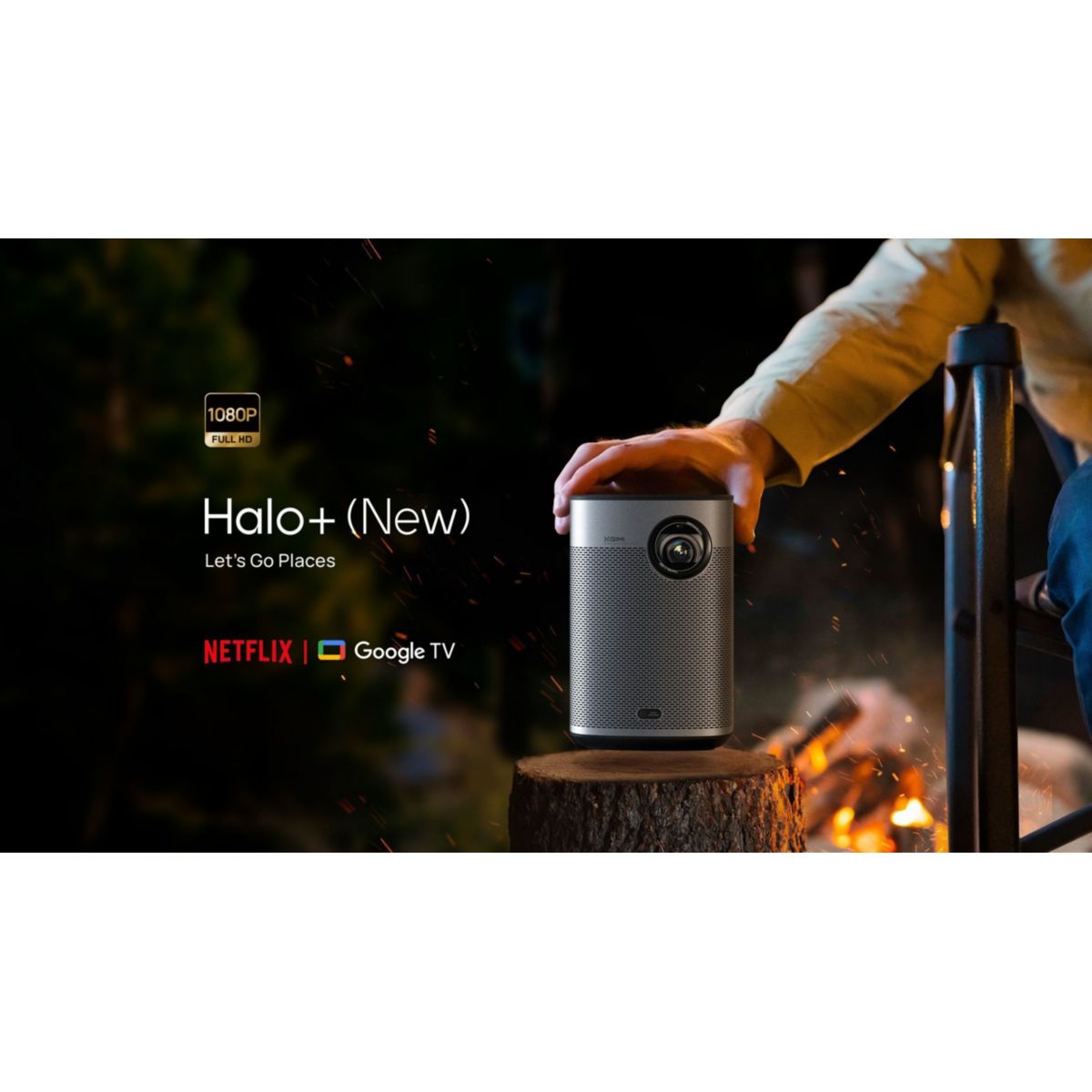 Vidéoprojecteur portable Halo+ Google TV intégré gris, XGIMI