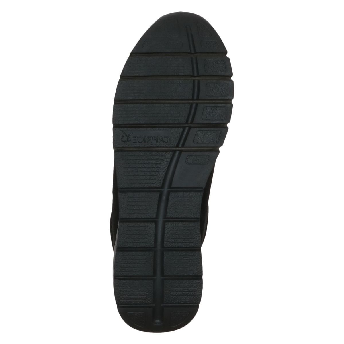 Basket en cuir noir suède, CAPRICE