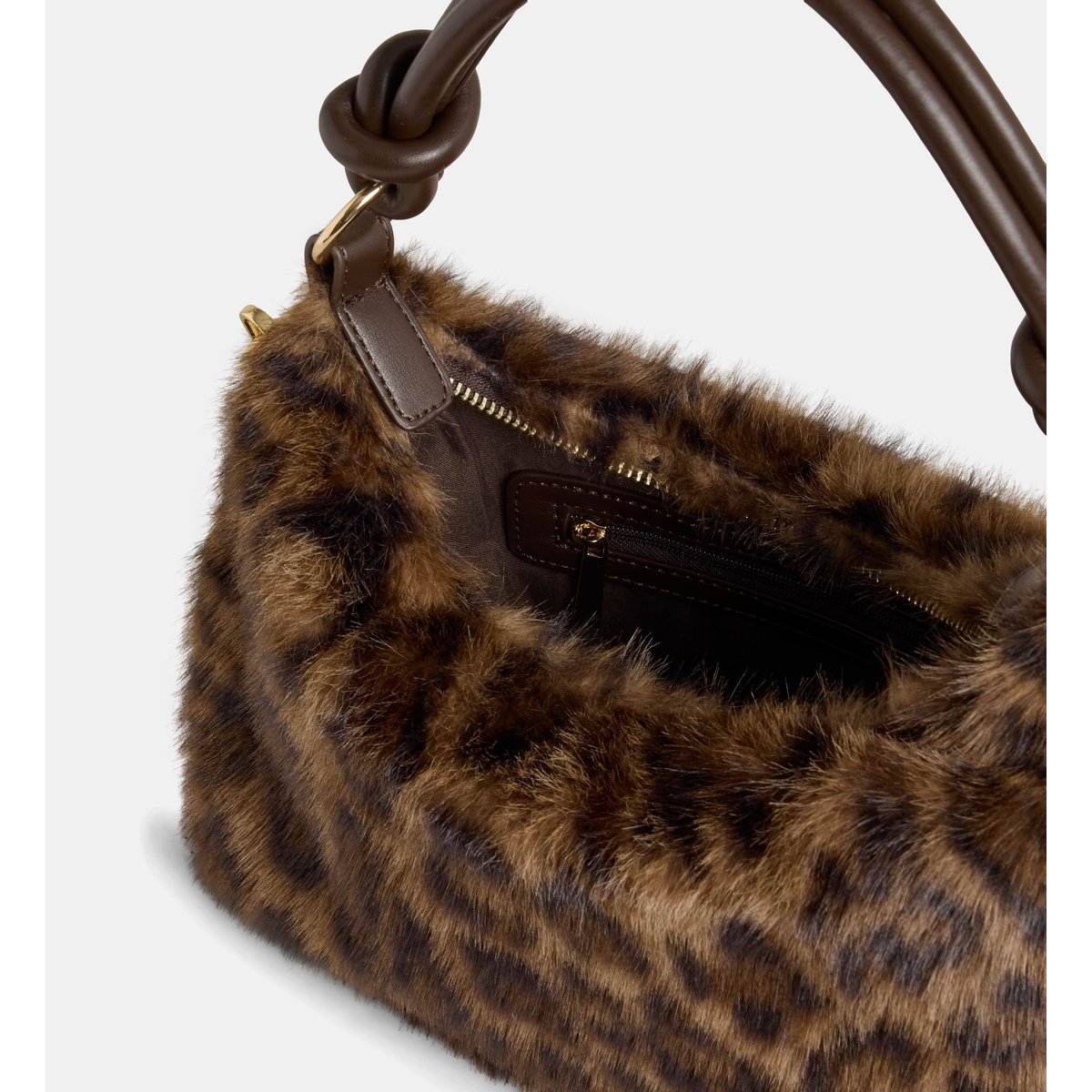 Sac à main mini line fur léopard léopard, GALERIES LAFAYETTE