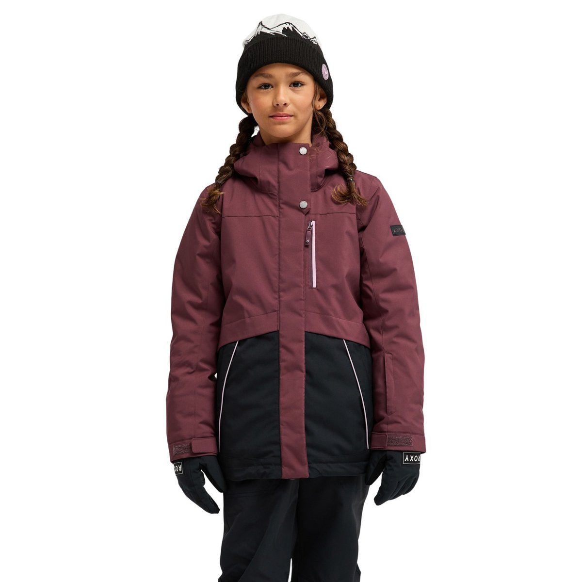 Veste de snow technique DAWNRAE PARKA. rouge huckleberry, ROXY