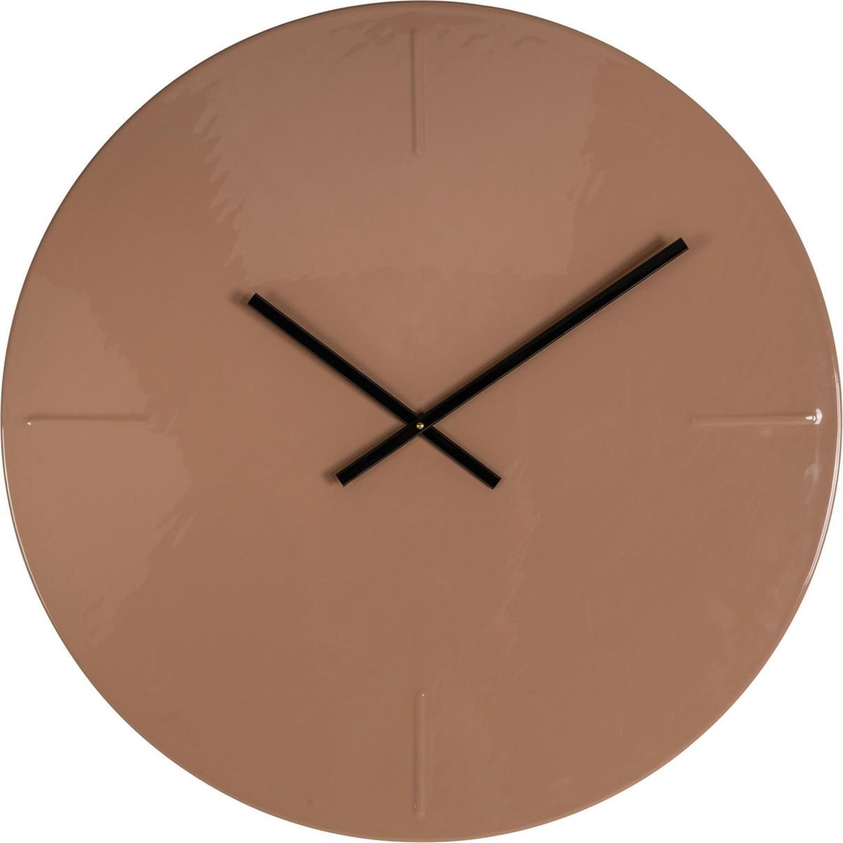 Horloge murale en fer design minimaliste mocha mousse, RECOLLECTION