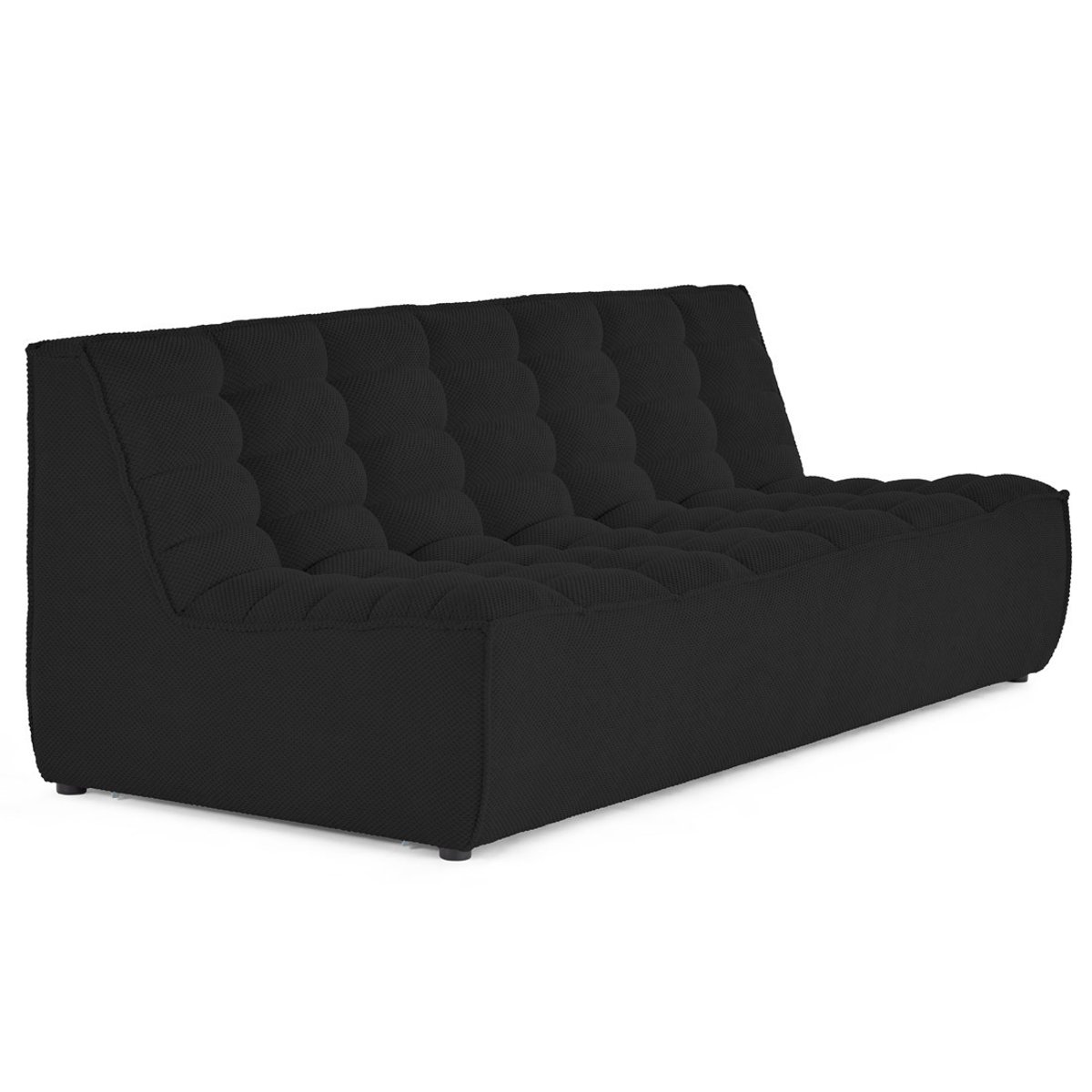 Canapé 3 places - ELLIE noir, BEST MOBILIER