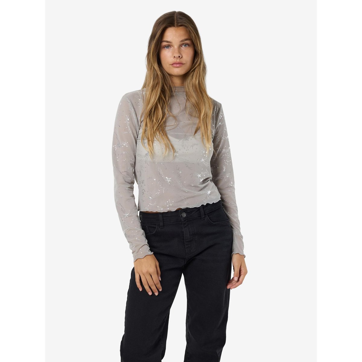 Top gris - charcoal gray, NOISY MAY