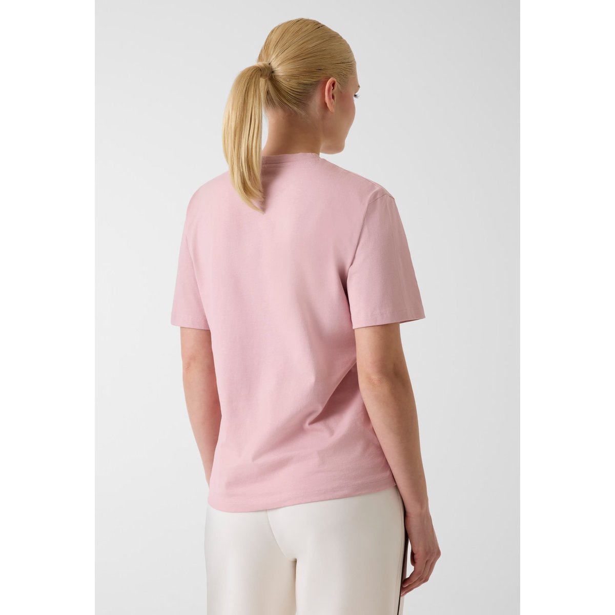 T-Shirt Avec Logo Triangle rose, GUESS