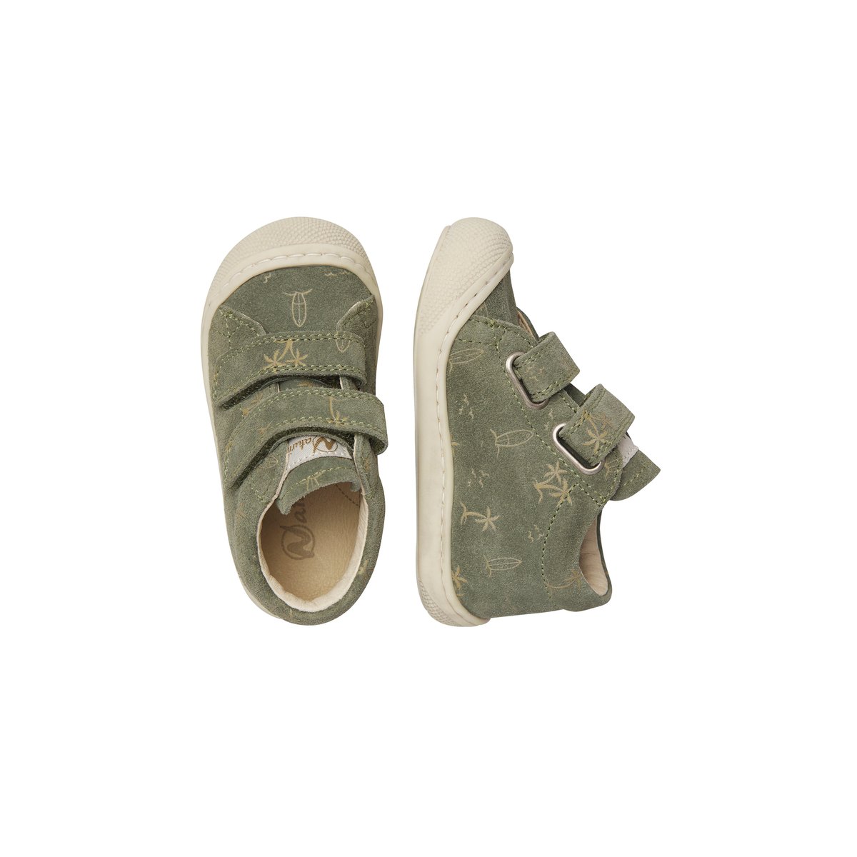 Chaussures premiers pas en suède COCOON VL vert foncé-, NATURINO