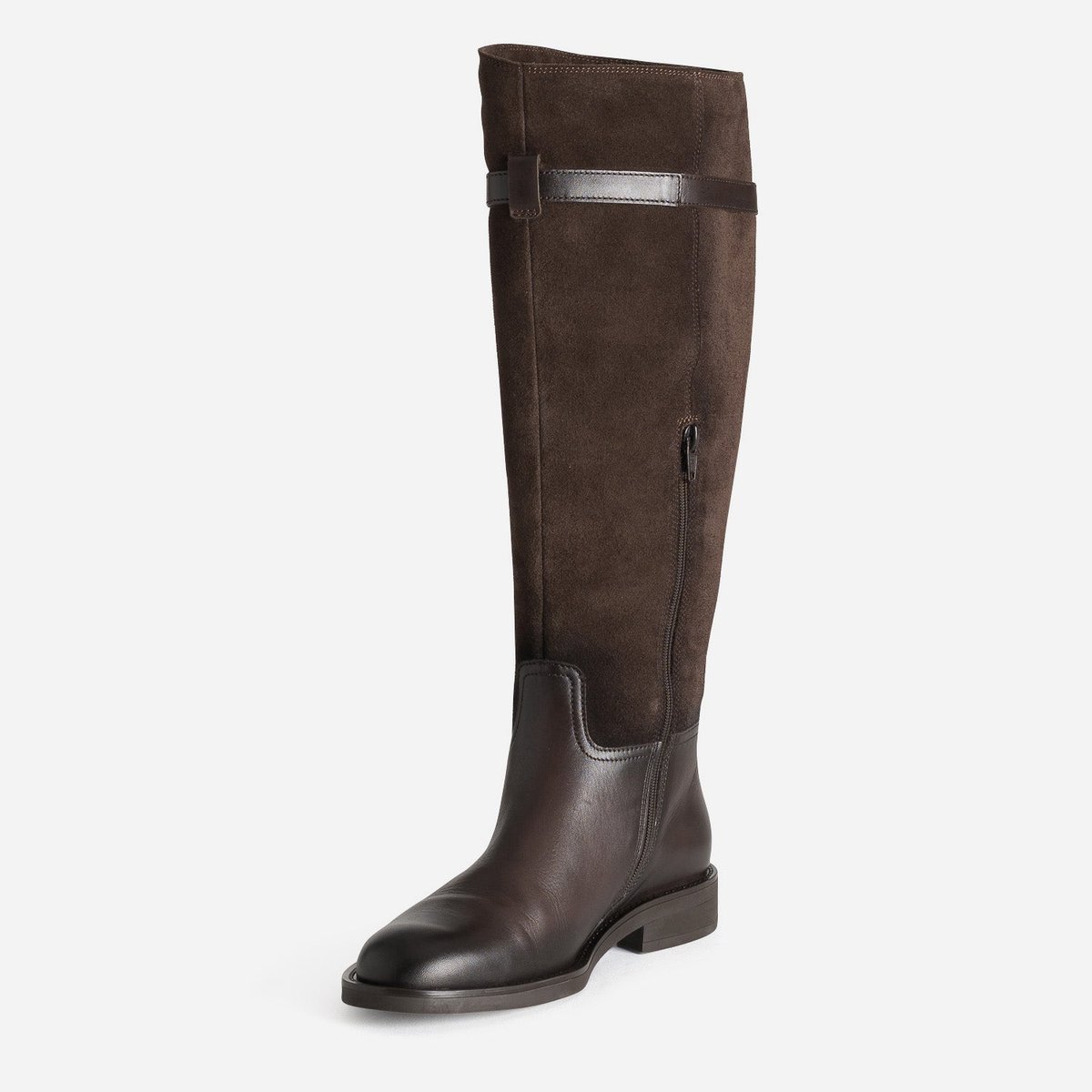 Botte Plate en cuir CORALIE chocolat, ERAM