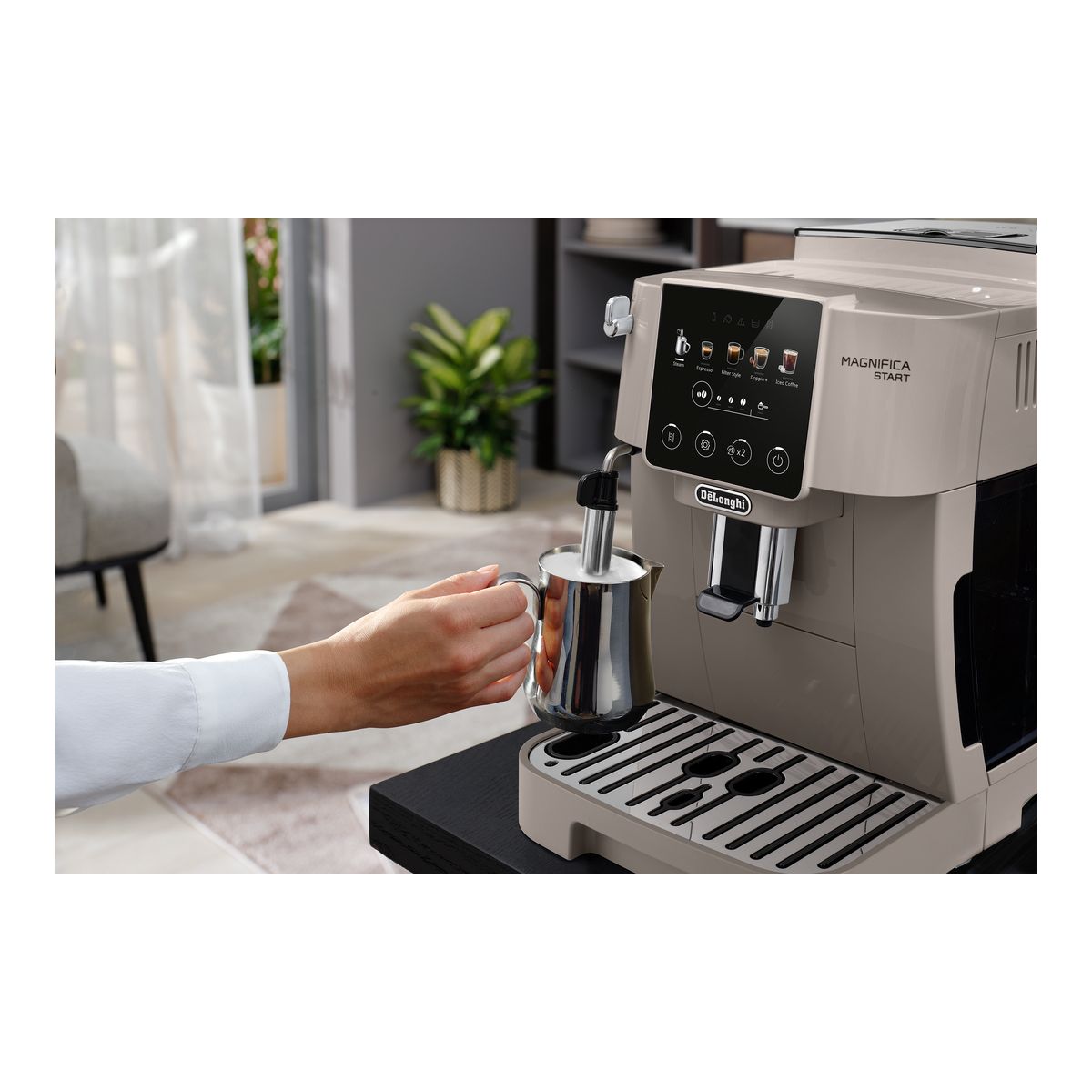 Expresso Broyeur Magnifica Start Color FEB2252.BG Beige couleur unique, DELONGHI
