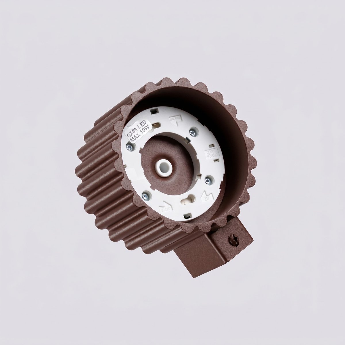 Applique murale Aluminium Marron Gx53 1 AURA marron, EDEN