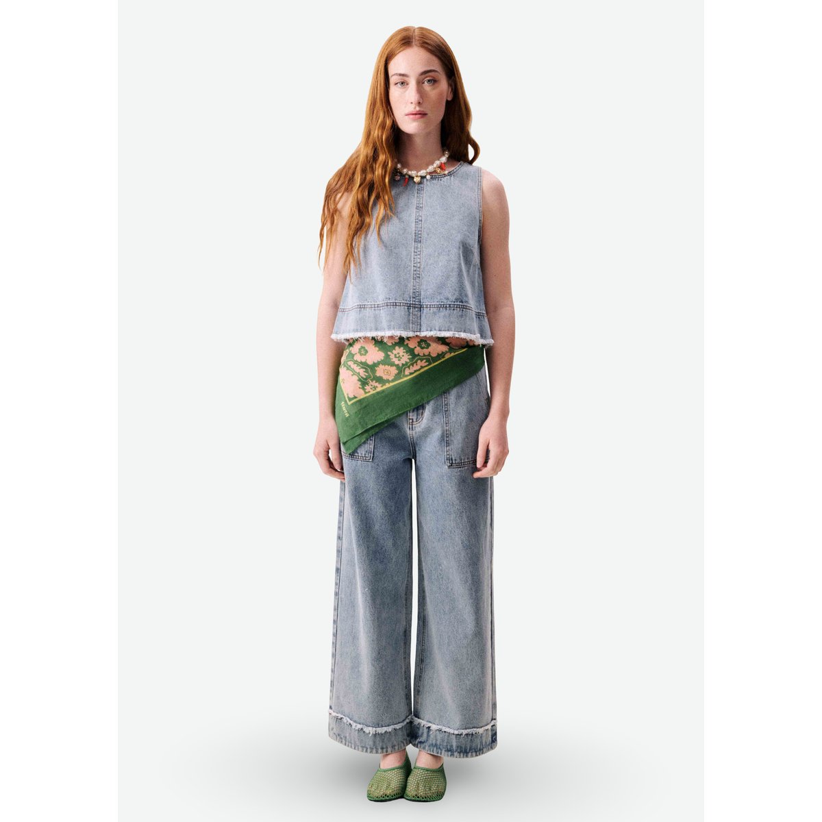Foulard HANNOKI vert, FRNCH
