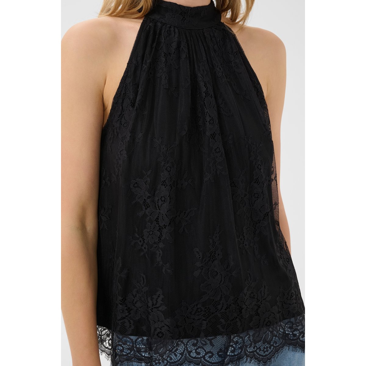 Blouse sans manches noir pitch black, CREAM