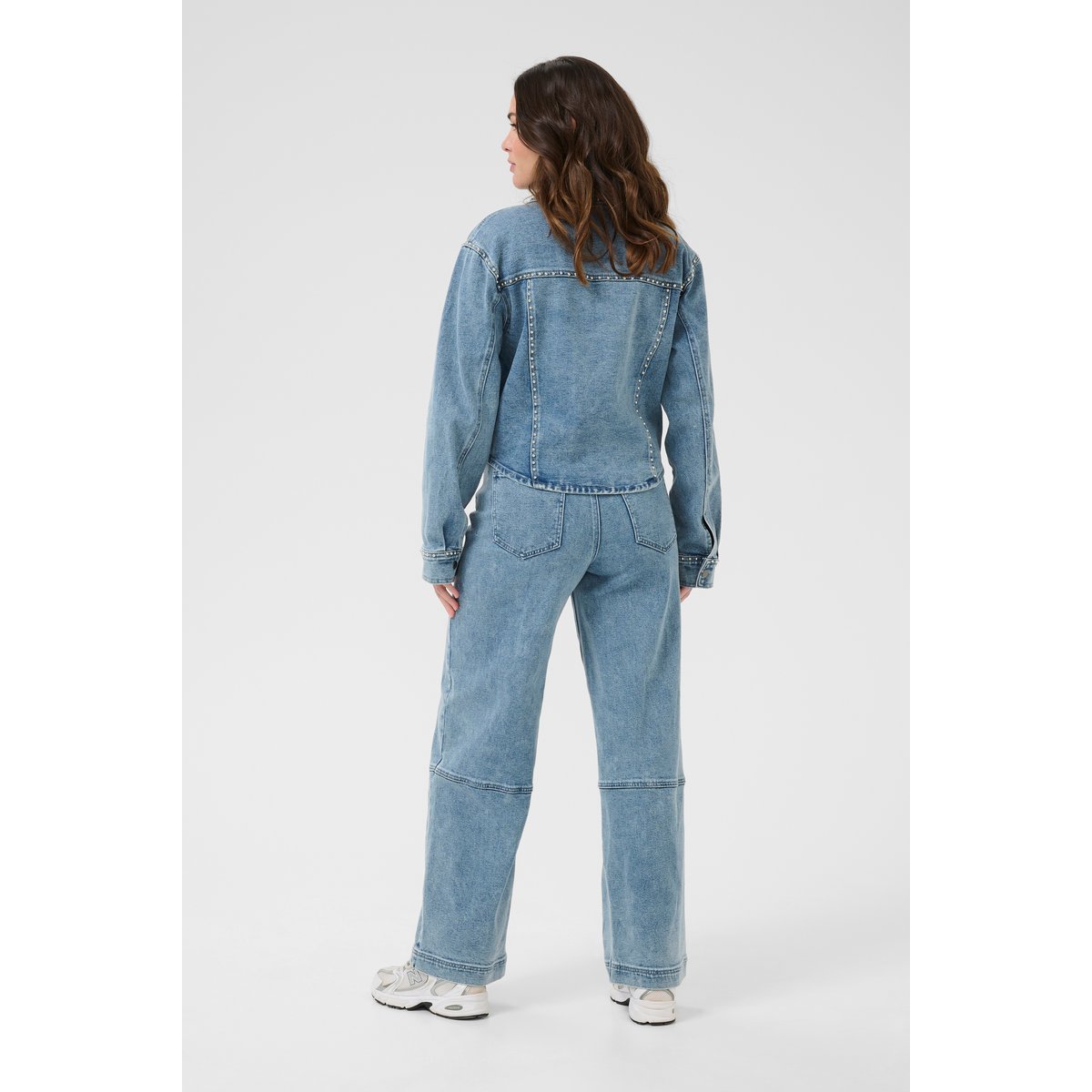 Denim shirt bleu washed blue denim, KAFFE