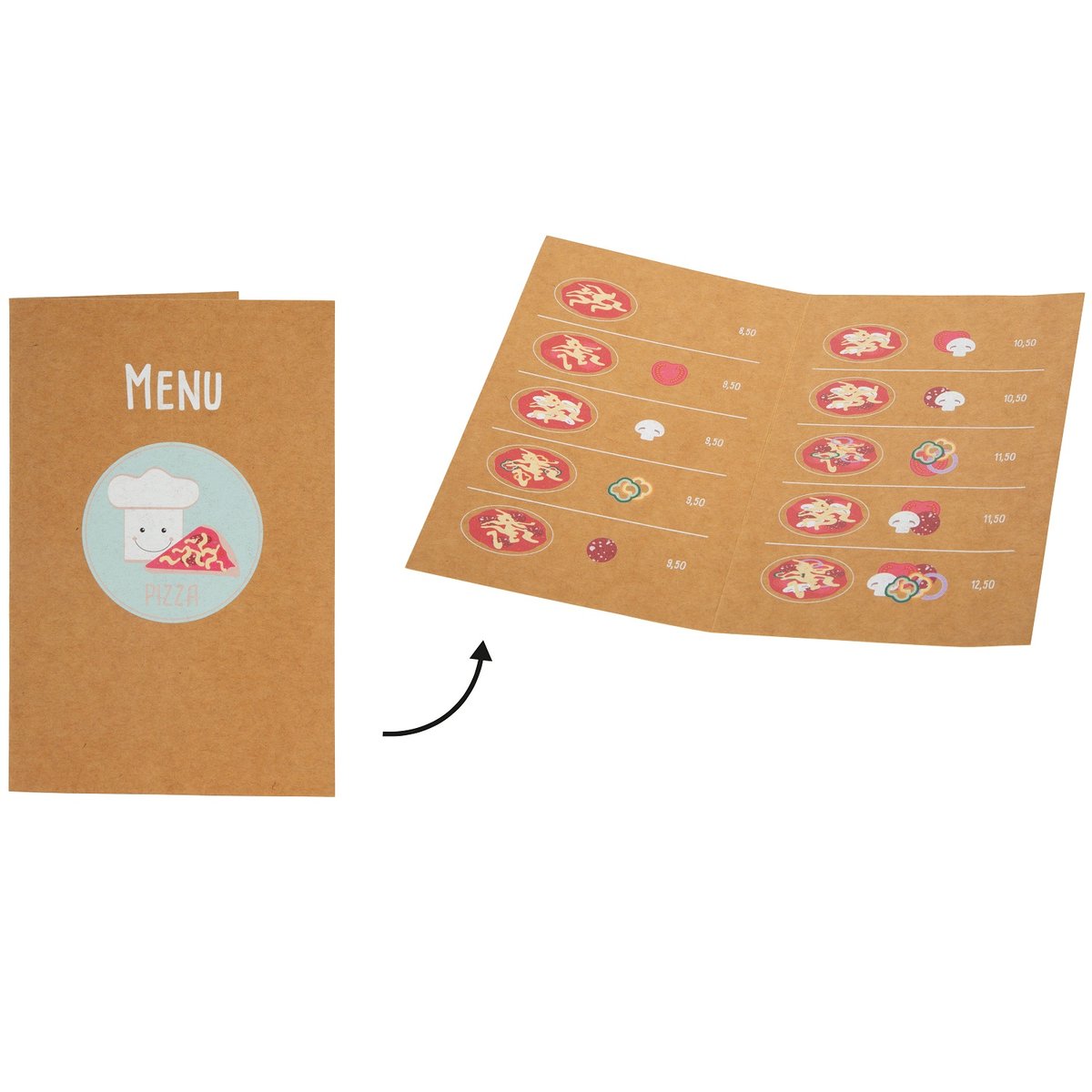 Ensemble de pizzeria en bois gris, SMALL FOOT COMPANY