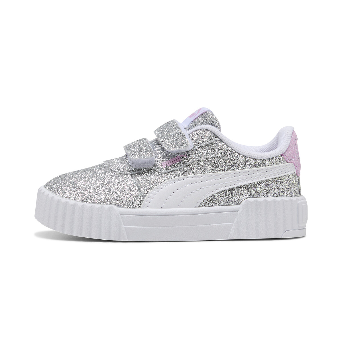 Baskets à scratch Carina 3.0 Glitz V argent, PUMA