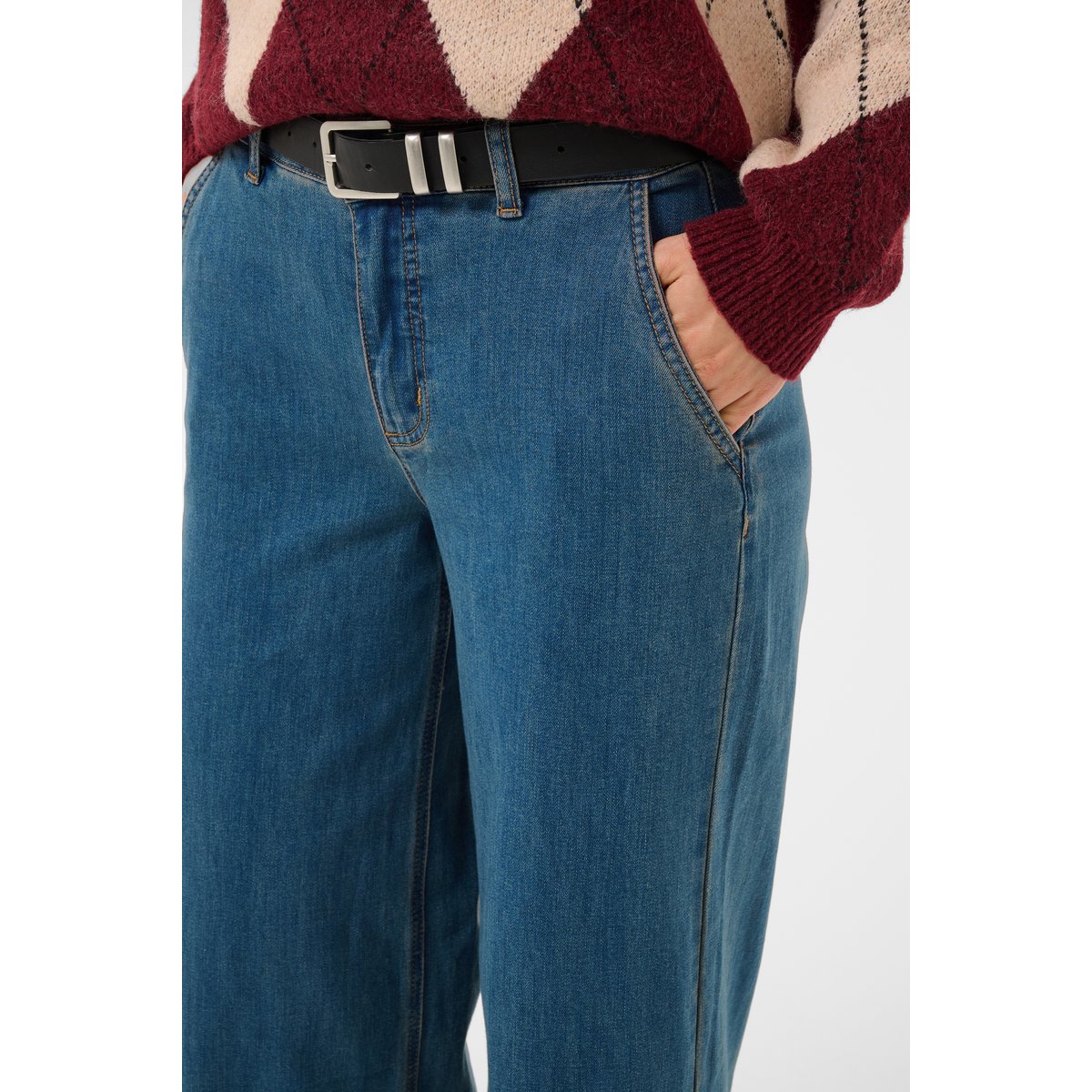 Jeans bleu mid vintage blue wash, CULTURE