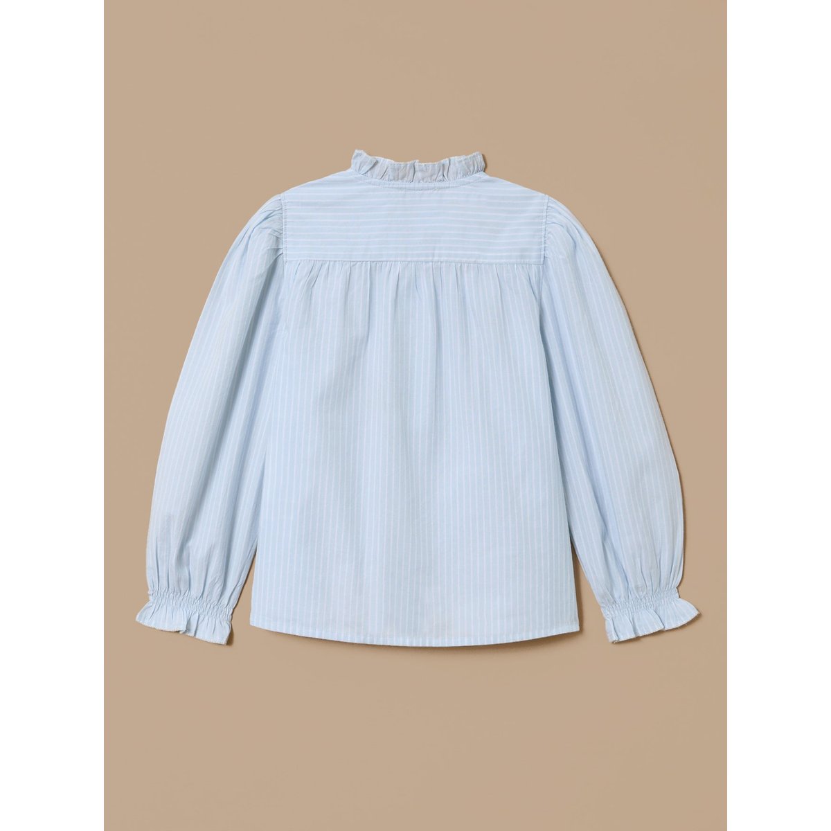 Blouse à volants rayure bleue, CYRILLUS
