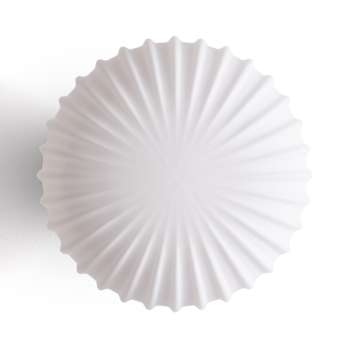 Plafonnier ou applique, en laiton et verre opaline, AMIA blanc/laiton, LA REDOUTE INTERIEURS