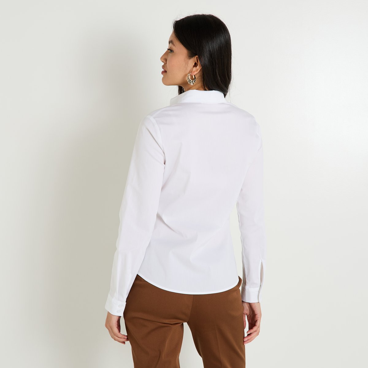 Chemise structurée blanc cassé ecru, GRAIN DE MALICE