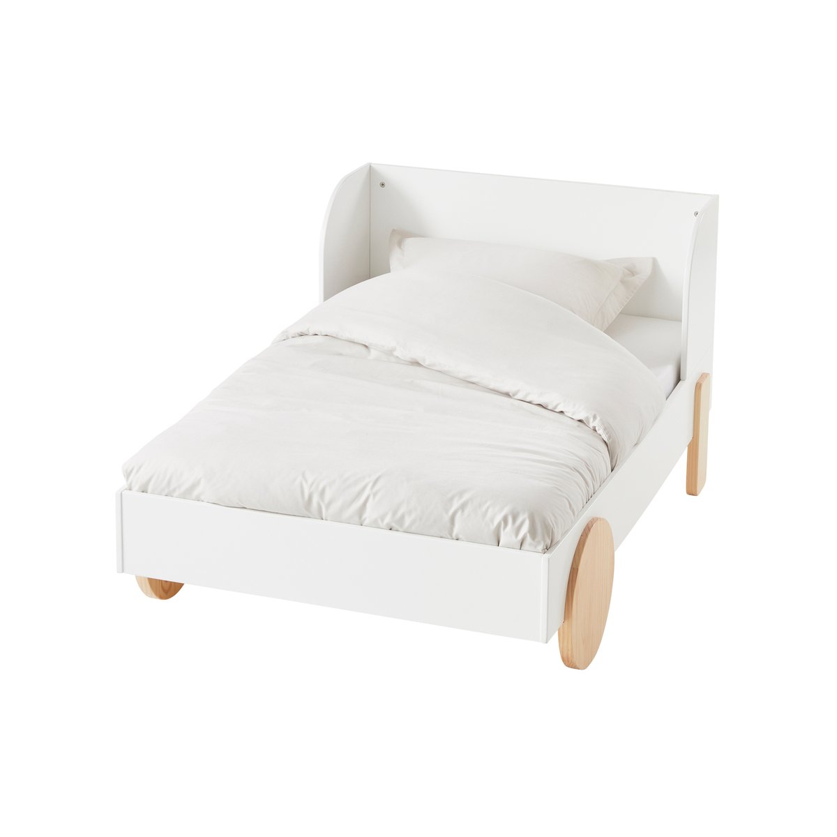 Lit évolutif LIGNE BOHEME blanc/bois, VERTBAUDET