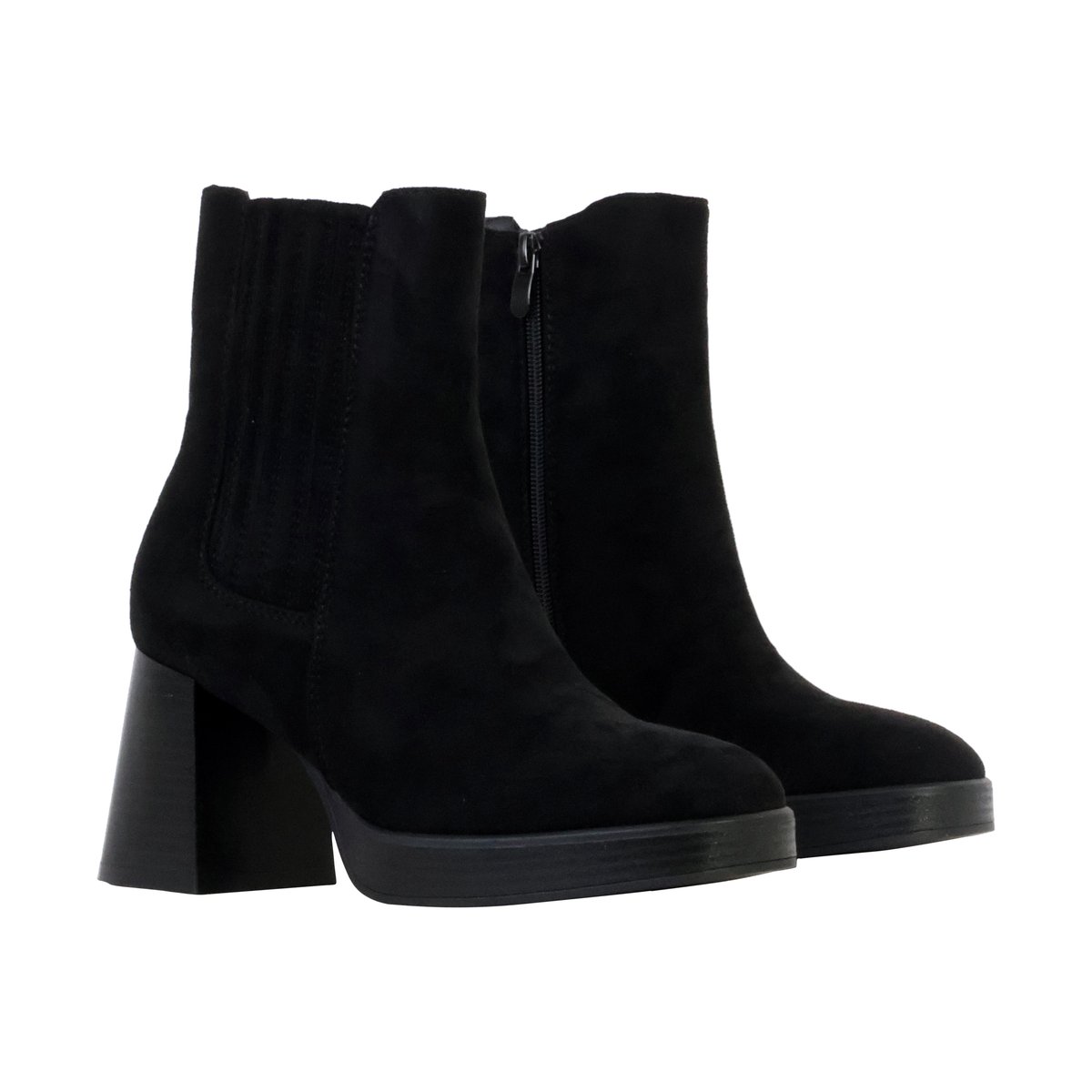 Bottines à Talon Zip noir, ENZA NUCCI