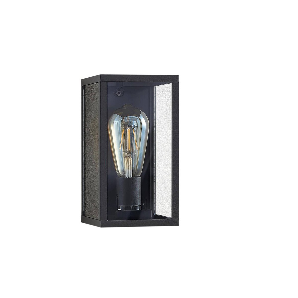 Applique extérieure en aluminium moderne anthracite, LINDBY