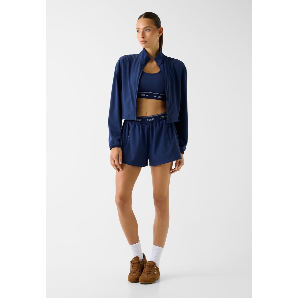 Shorts À Coupe Régulière bleu, GUESS