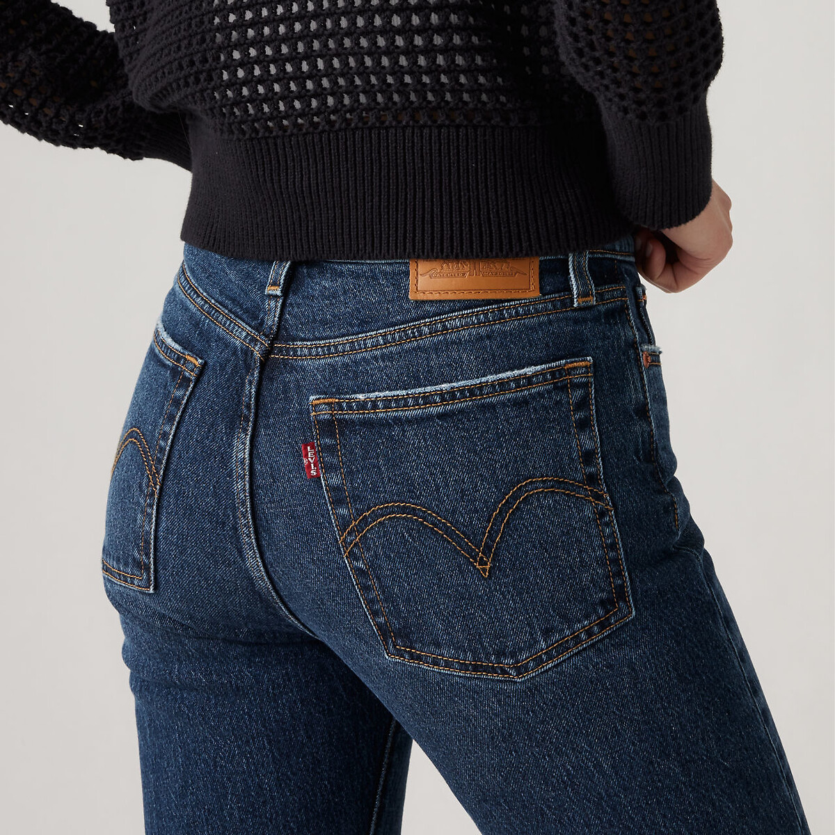 Jean Wedgie Straight indifferent indigo, LEVI'S