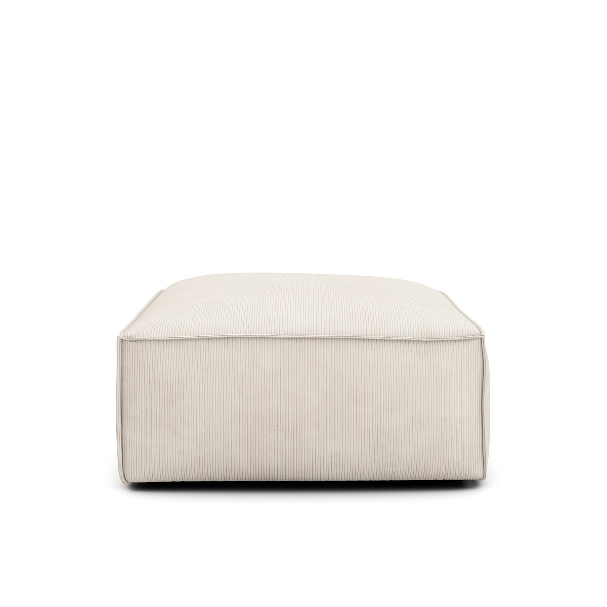 Pouf modulable en velours côtelé fines côtes, SEVEN bleu, LA REDOUTE INTERIEURS