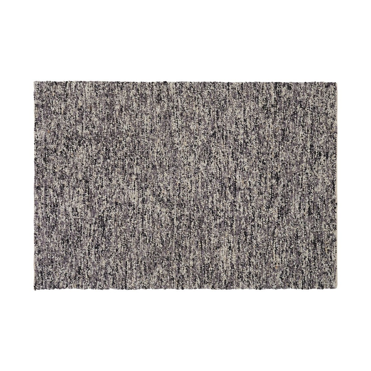 Tapis tissé en laine BENOITE gris, HABITAT
