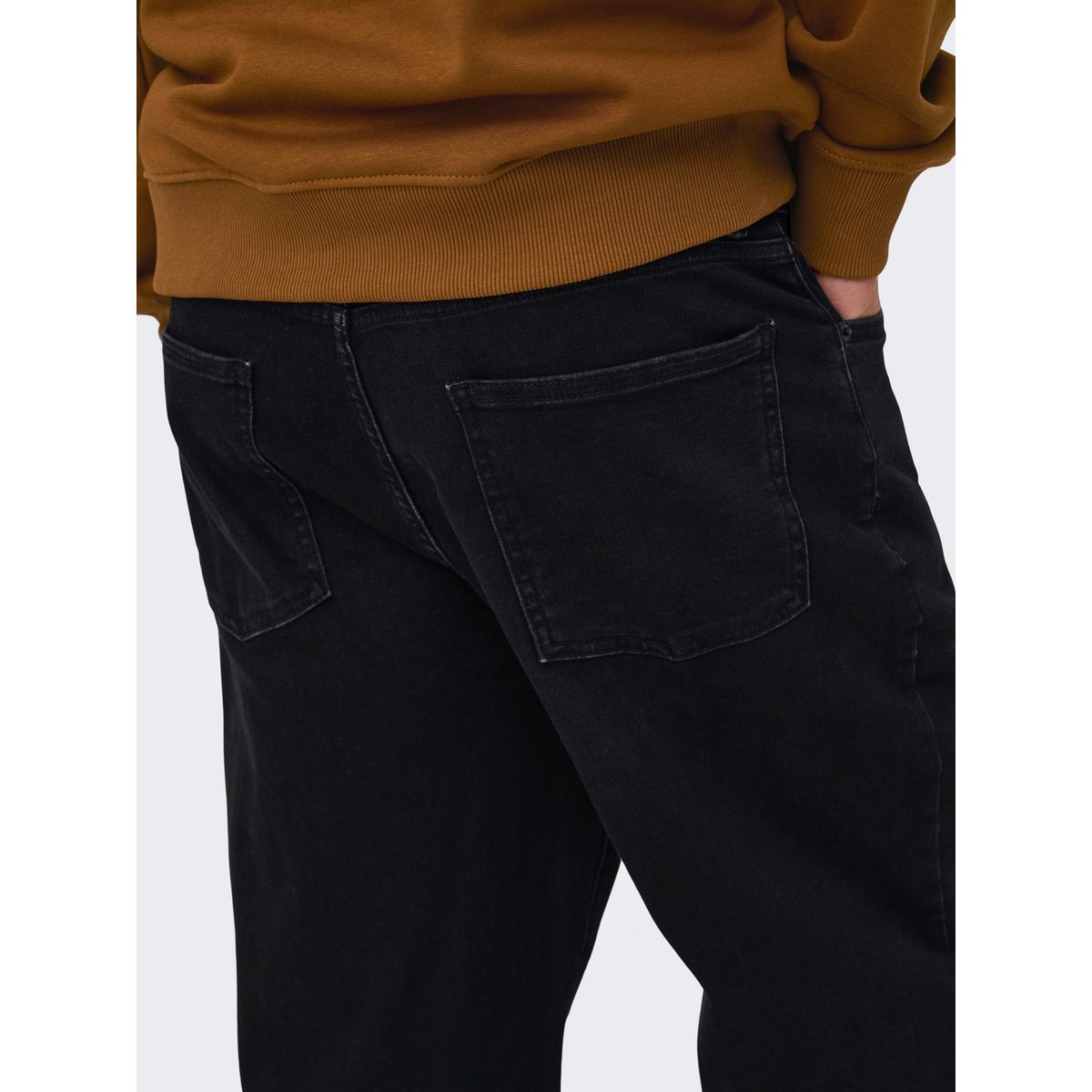 Jean À Coupe Ample black denim, ONLY & SONS
