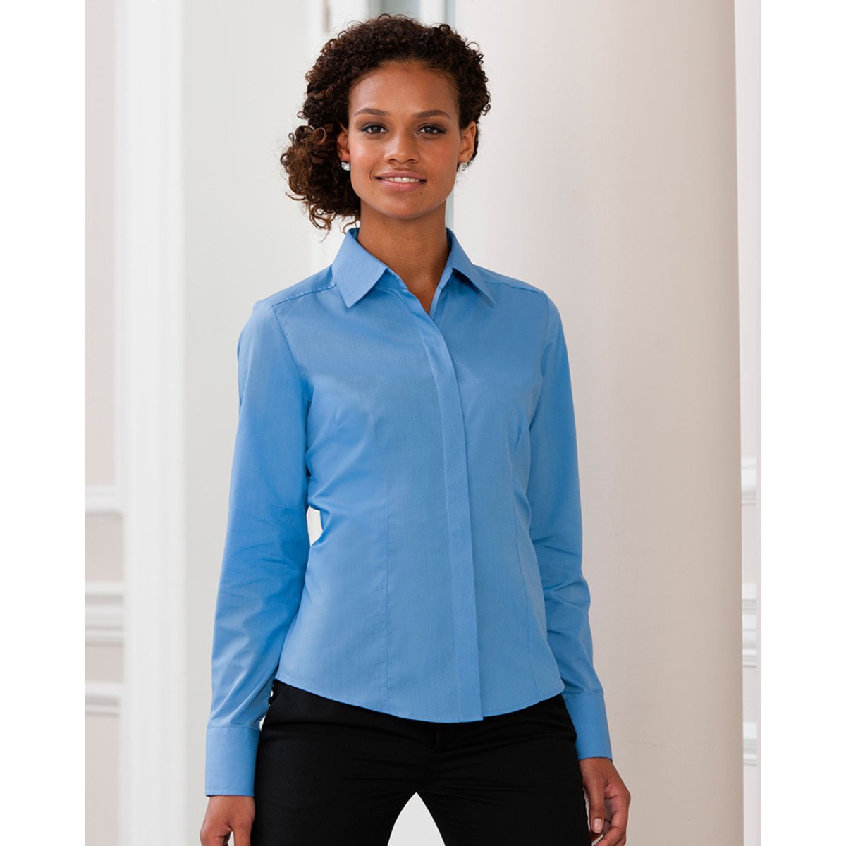 Chemisier en popeline COLLECTION bleuet, RUSSELL