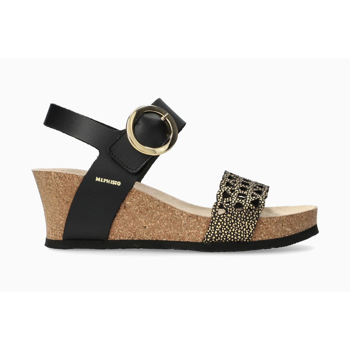 Sandales en cuir LEE jaune gold 5147, MEPHISTO