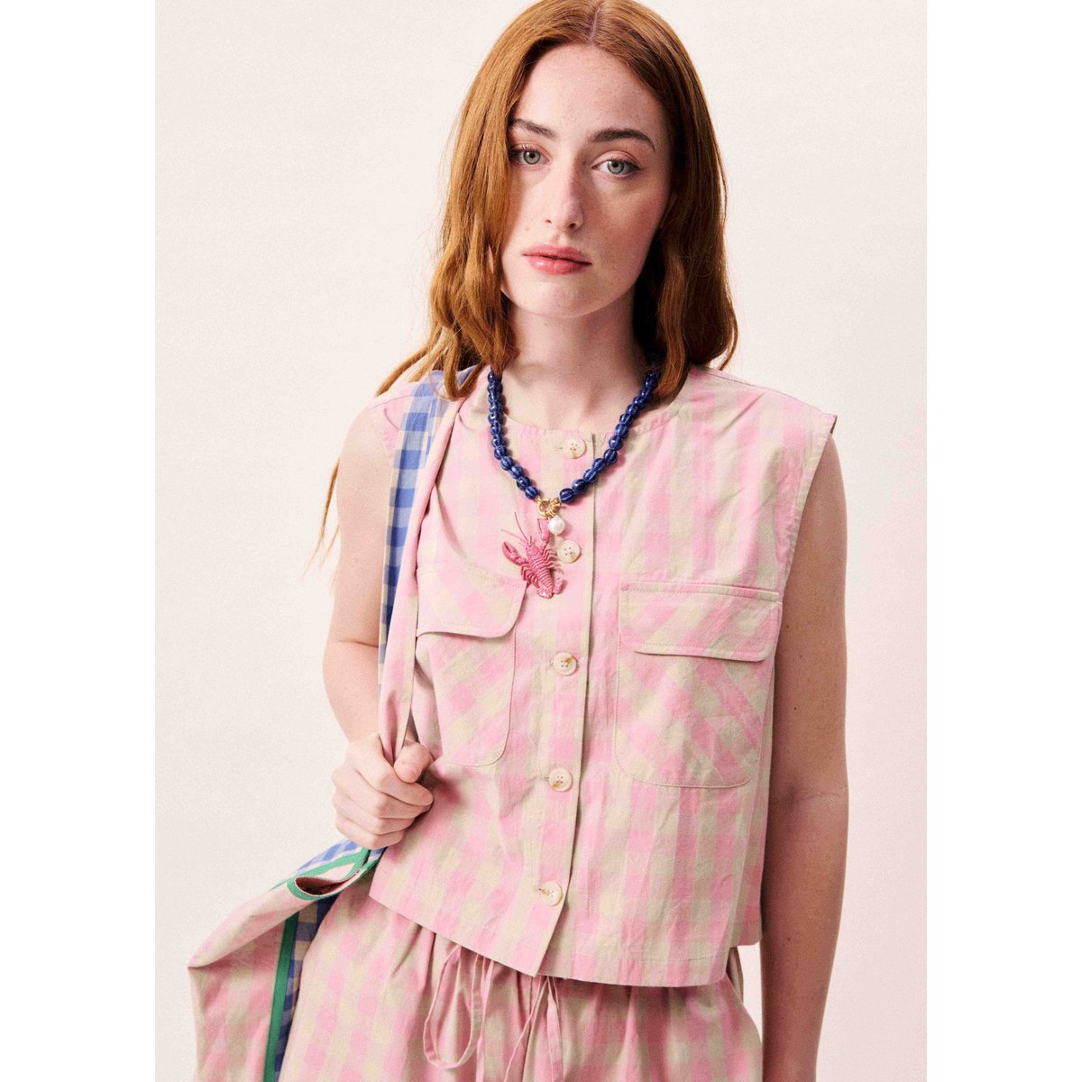 Gilet AURORA rose, FRNCH