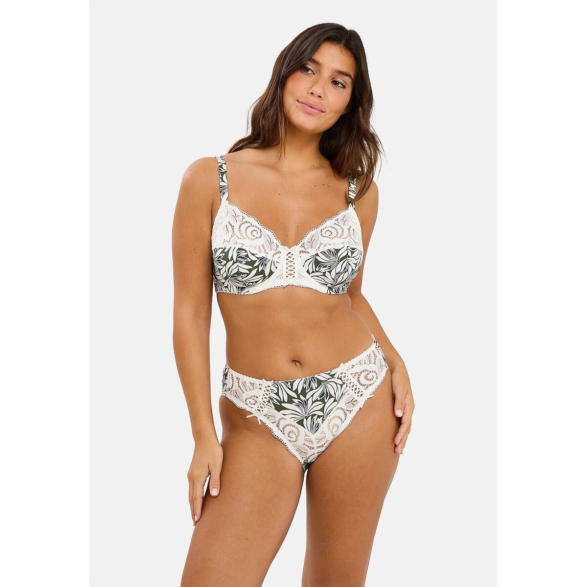 Soutien-gorge armatures AMELIE PRINT imprimé floral vert, SANS COMPLEXE