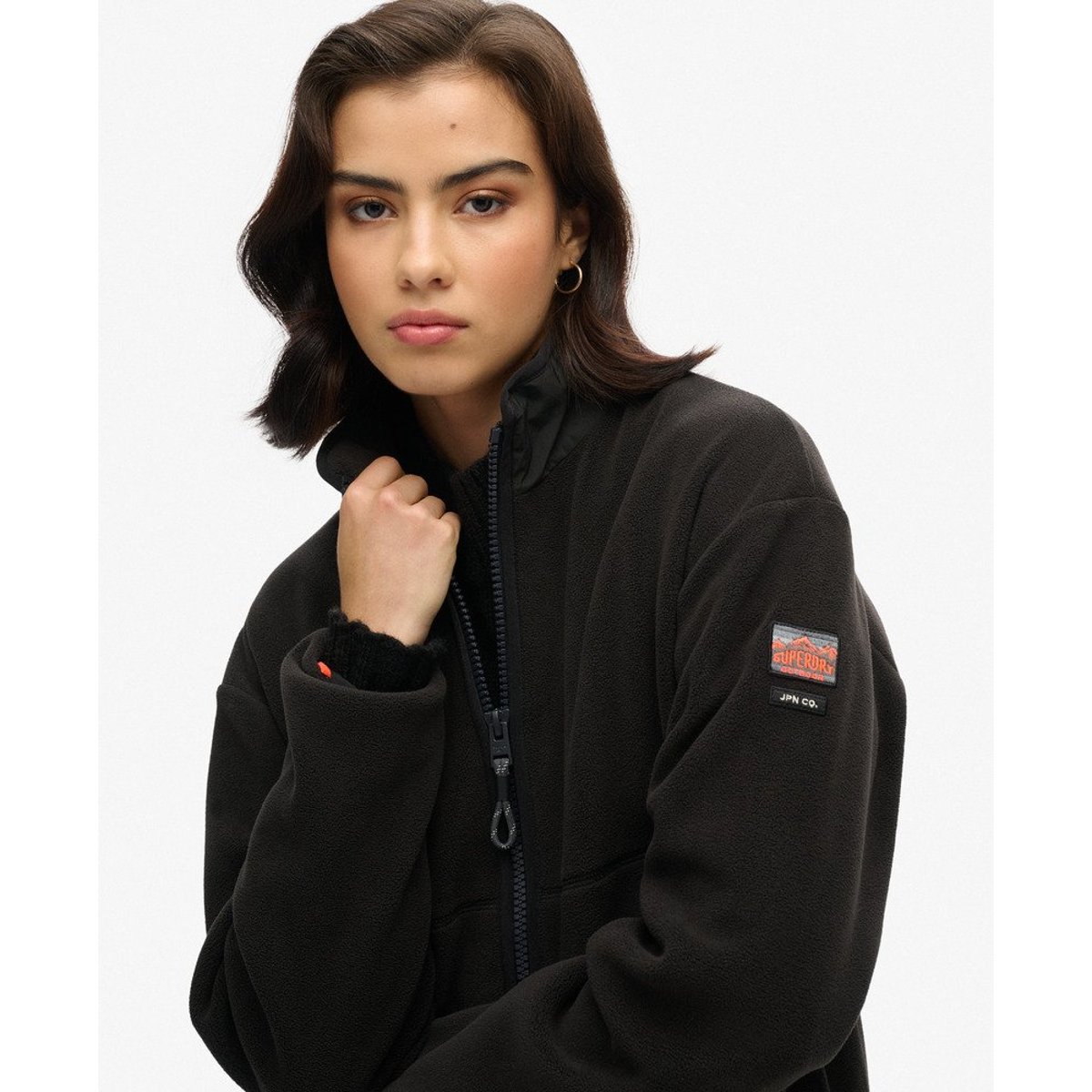 Veste polaire Active entièrement zippée noir, SUPERDRY