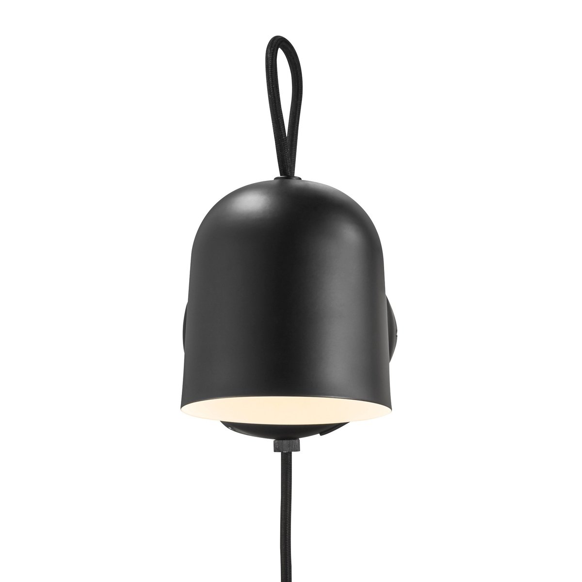 Applique murale moderne orientable, port USB en métal, ANGLE noir, DESIGN FOR THE PEOPLE