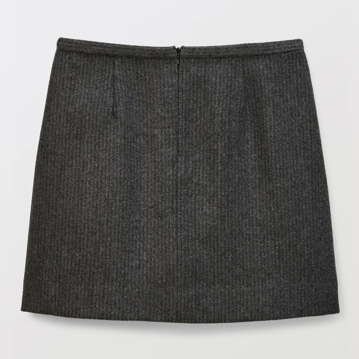 Jupe courte unie contenant de la laine requin, MONOPRIX