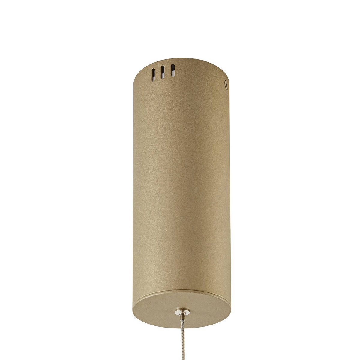 Suspension en métal moderneLED, Vikali doré, blanc, LUCANDE