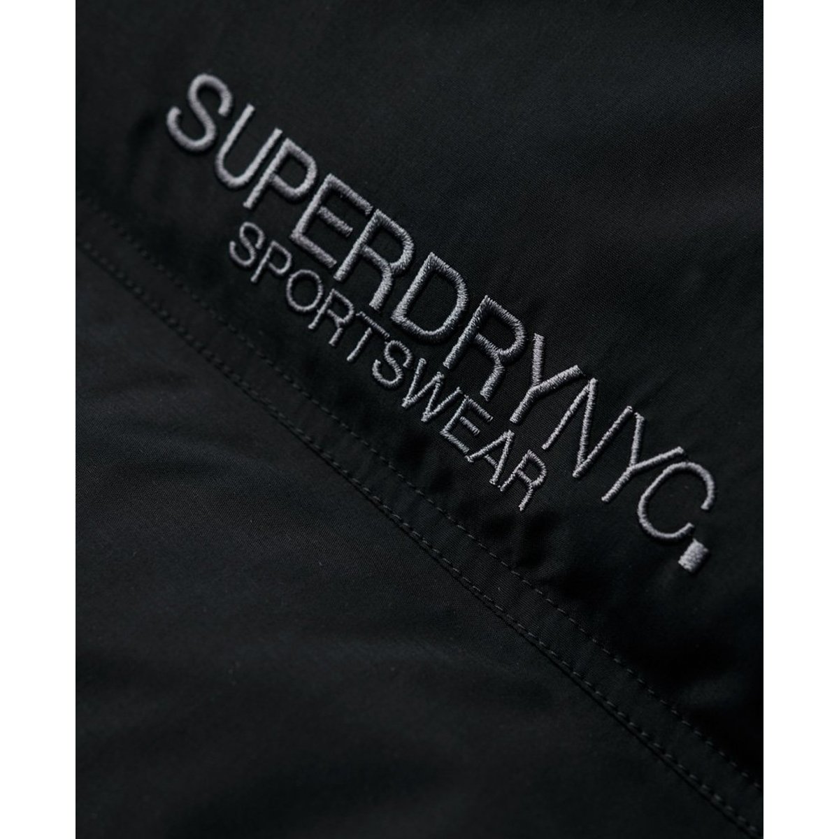 Parka rembourrée à chevrons City noir, SUPERDRY