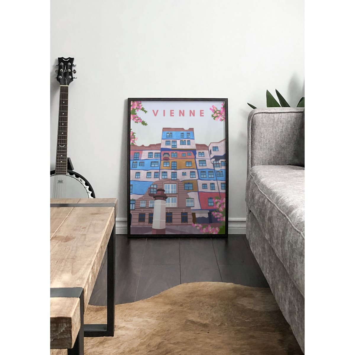 Affiche Vienne blanc, L'AFFICHERIE
