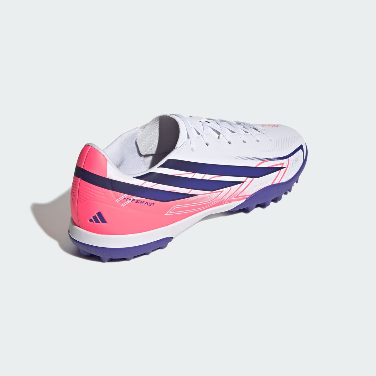 Chaussure De Football F50 Hyperfast Club Pour Terrain Turf Chaussure De Football F50 Hyperfast Club Pour Terrain Turf cloud white / solar purple / solar turbo, adidas Performance
