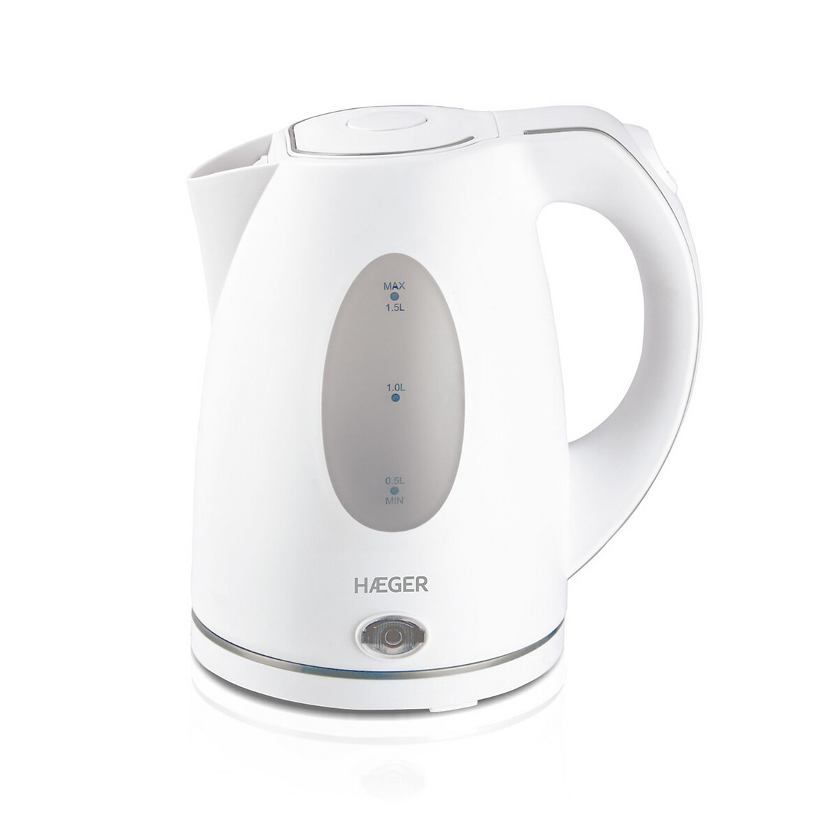 Jarro elétrico HAEGER LONDON, capacidade 1,5L, 2200W, da HAEGER branco, HAEGER
